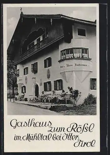 AK Mühltal bei Itter, Gasthaus zum Rössle