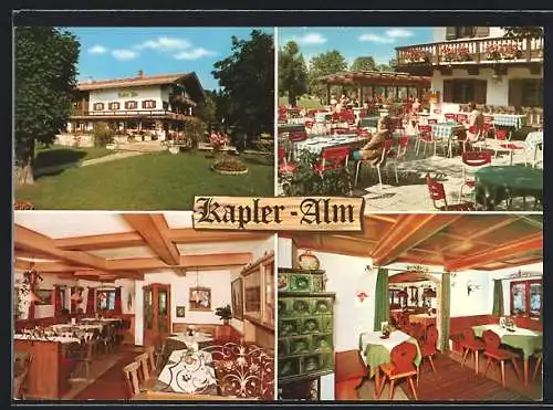 AK Schaftlach, Kapler-Alm Gasthaus mit Terrasse