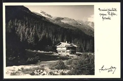 Foto-AK Hans Hruschka Nr. 852: Dominikushütte gegen Riffler