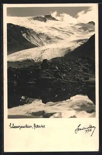 Foto-AK Hans Hruschka Nr. 776: Schwarzenstein im Zillertal