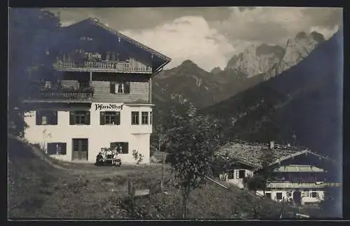 AK Kufstein, Pfandlhof mit Umgebung und Gipfelpanorama