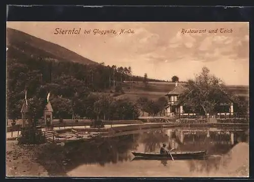 AK Gloggnitz, Sierntal, Restaurant und Teich