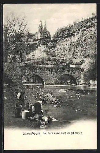 AK Luxembourg, Le Block avec Pont du Stierchen