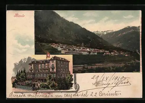 AK Airolo, Hotel Lombardi, Panorama