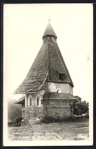 AK Metnitz /Kärnten, Totenkammer mit Totentanz