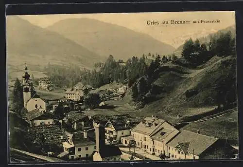 AK Gries am Brenner, Teilansicht mit Feuerstein