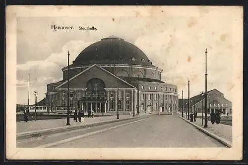 AK Hannover, Blick auf die Stadthalle