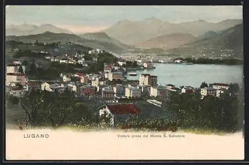 AK Lugano, Veduta presa dal Monte S. Salvatore