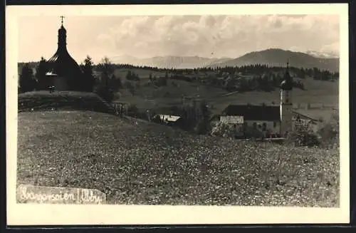 AK Bayersoien /Obb., Blick zur Kirche