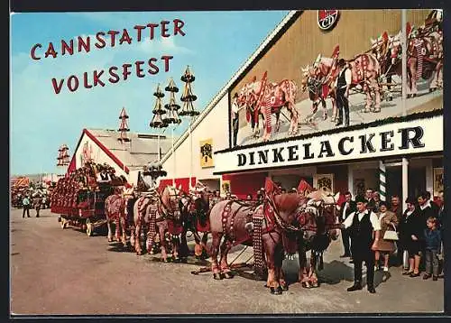 AK Cannstatt, Cannstatter Volksfest, Pferdewagen