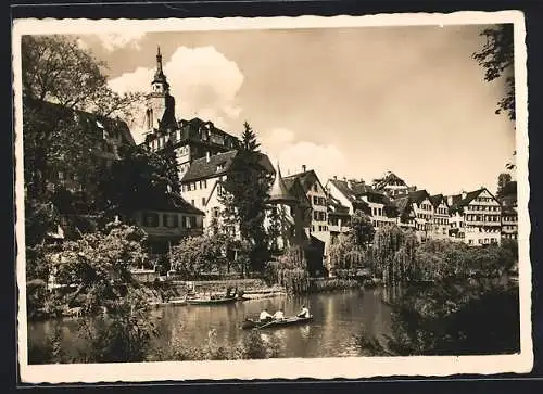 AK Tübingen, Beim Hölderlinturm, Flusspartie