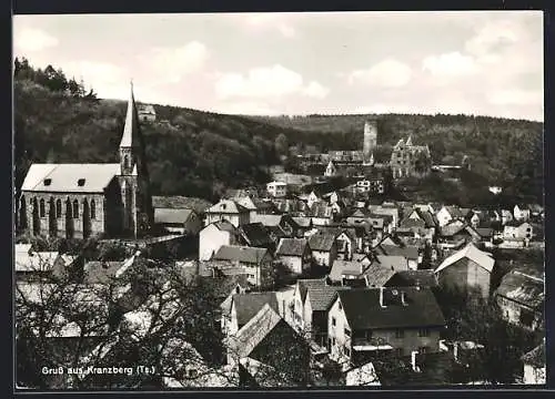 AK Kranzberg /Ts., Blick über die Dächer