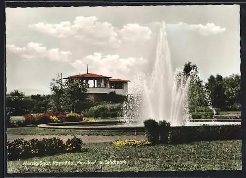 AK Merzig /Saar, Raststätte Pavillon im Stadtpark