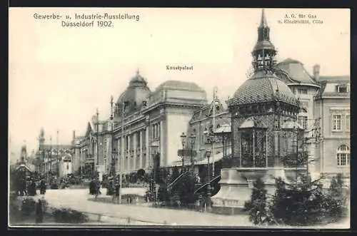 AK Düsseldorf, Gewerbe- u. Industrie-Ausstellung 1902, Kunstpalast