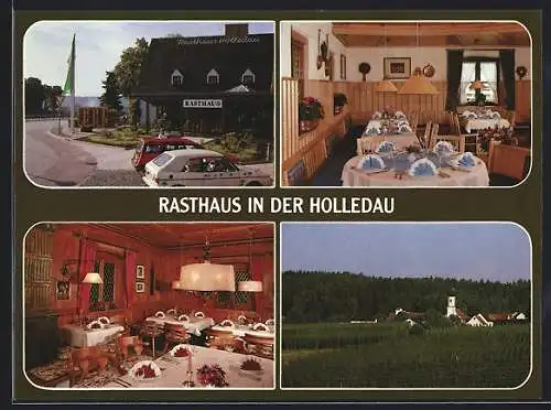 AK Geisenhausen / Holledau, Rasthaus-Motel in der Holledau, Innenansichten