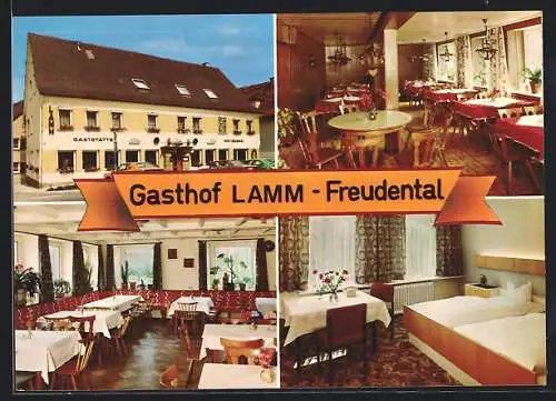 AK Freudental, Gasthof-Metzgerei Lamm, Bes. Fam. Eugen Schüttler