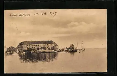 AK Sonderburg, Blick auf das Schloss