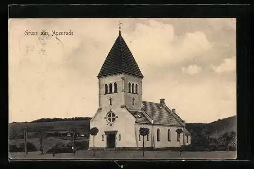 AK Apenrade, Blick auf die Kirche