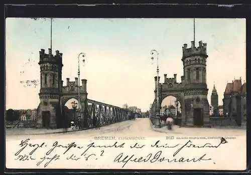 AK Bremen, Kaiserbrücke