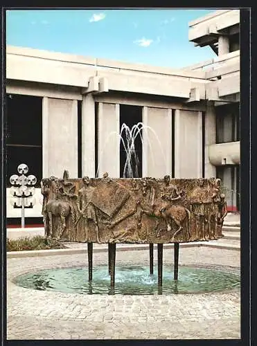 AK Aalen, Reichsstädter Brunnen vor dem neuen Rathaus