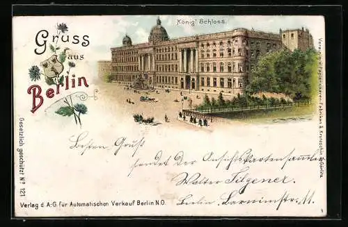 Lithographie Berlin, Das Königlische Schloss