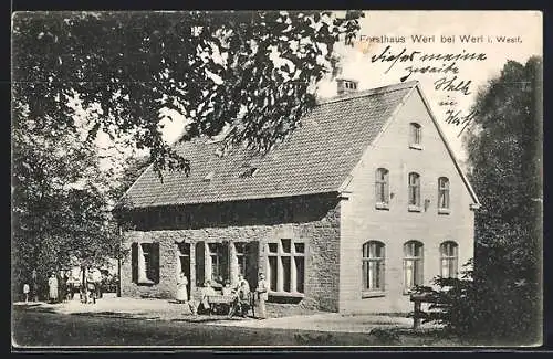 AK Werl i. Westf., Gasthaus Forsthaus Werl