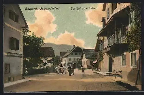 AK Goisern, Gasthof zum Bären am Gemeindeplatz