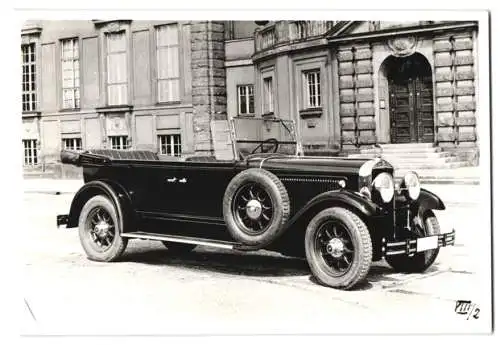 8 Fotografien Ansicht Zwickau, Horch Auto Werk, Luxus Cabrio Detail Ansichten Motor, Achsschenkel, Fahrgestell m. Rahmen