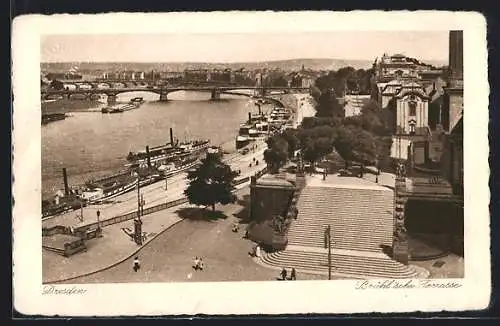 AK Dresden, Brühl`sche Terrasse