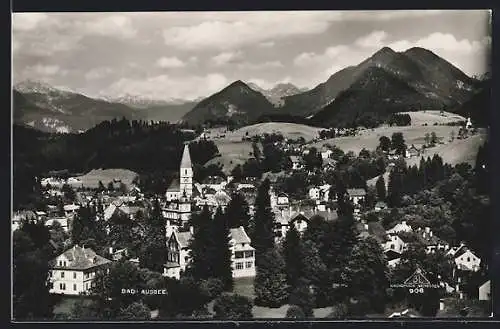 AK Bad-Aussee, Ortsansicht mit Kirche