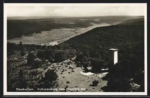 AK Oberkochen, Volkmarsberg vom Flugzeug aus