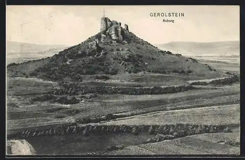 AK Gerolstein, Blick auf die Ruine Auburg