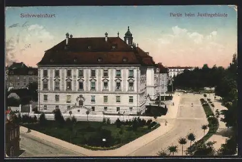 AK Schweinfurt, Partie beim Justizgebäude