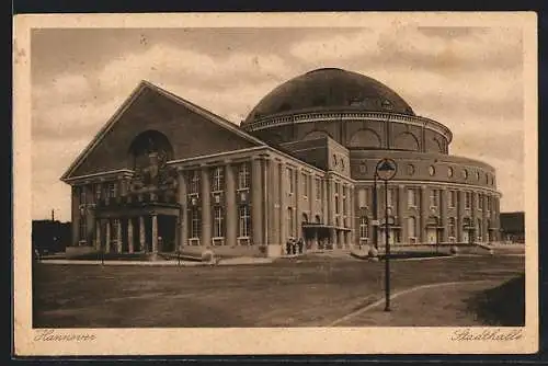 AK Hannover, Blick auf die Stadthalle