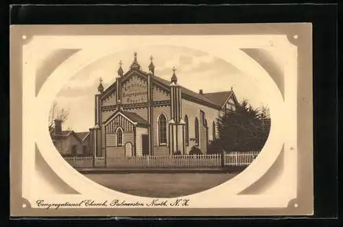 Präge-AK Palmerston North, Congregational Church