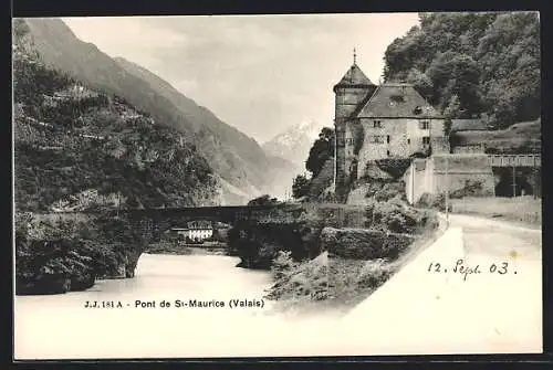 AK Saint-Maurice, Pont de Saint-Maurice, Valais