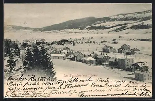 AK Le Sentier, Le village en hiver