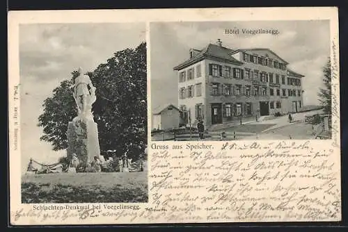 AK Speicher, Hôtel Voegelinsegg, Schlachten-Denkmal