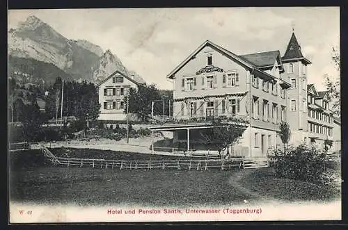 AK Unterwasser /Toggenburg, Kurhaus Hotel Säntis