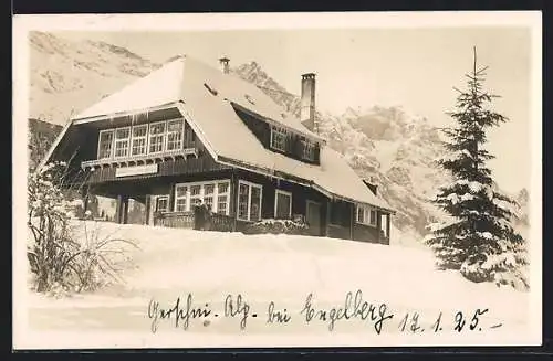 AK Engelberg, Gasthaus im Schnee