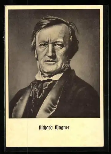 AK Richard Wagner, Portrait des Opernkomponisten