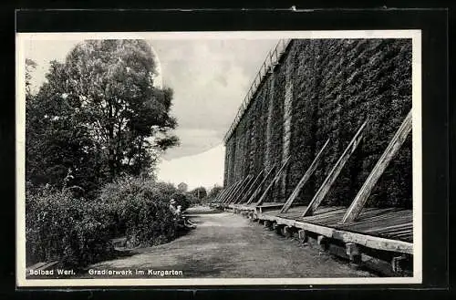 AK Werl, Gradierwerk im Kurgarten