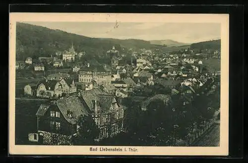 AK Bad Liebenstein i. Thür., Teilansicht mit Kirche