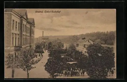 AK Gmünd /N.-Oe., Ansicht vom Lokal-Bahnhof