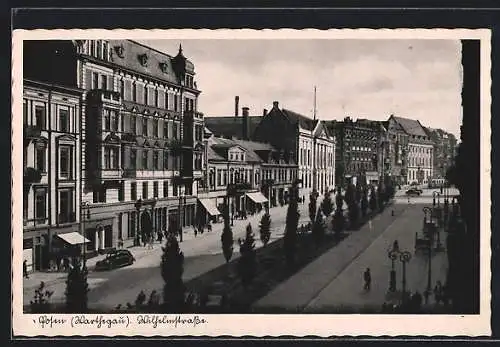 AK Posen / Poznan, Blick in die Wilhelmstrasse