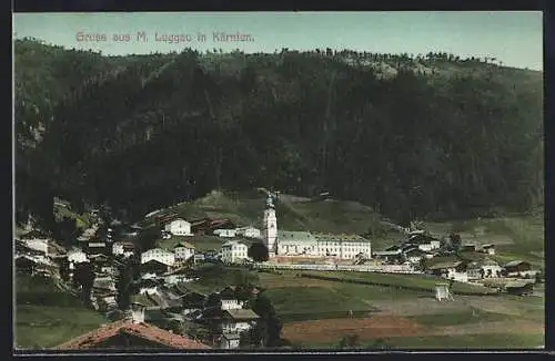 AK M. Luggau /Kärnten, Ortsansicht mit Kirche