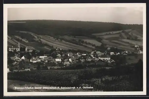 AK Unter Olberndorf, Blick auf den Ort