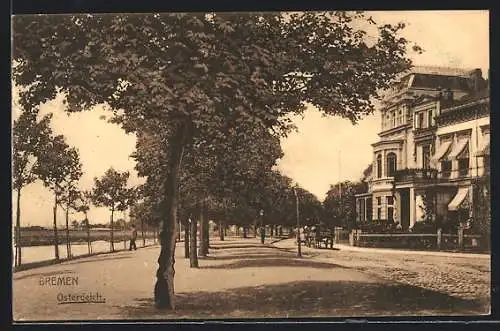 AK Bremen, Blick in die Osterdeich-Strasse