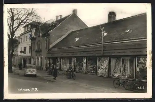 AK Schrems /N.-Ö., Strassenpartie mit Otto-Geschäft