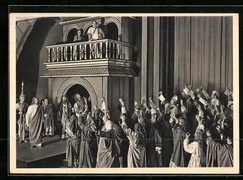 AK Stieldorf, Passionsspiele 1934, Christus vor Pilatus